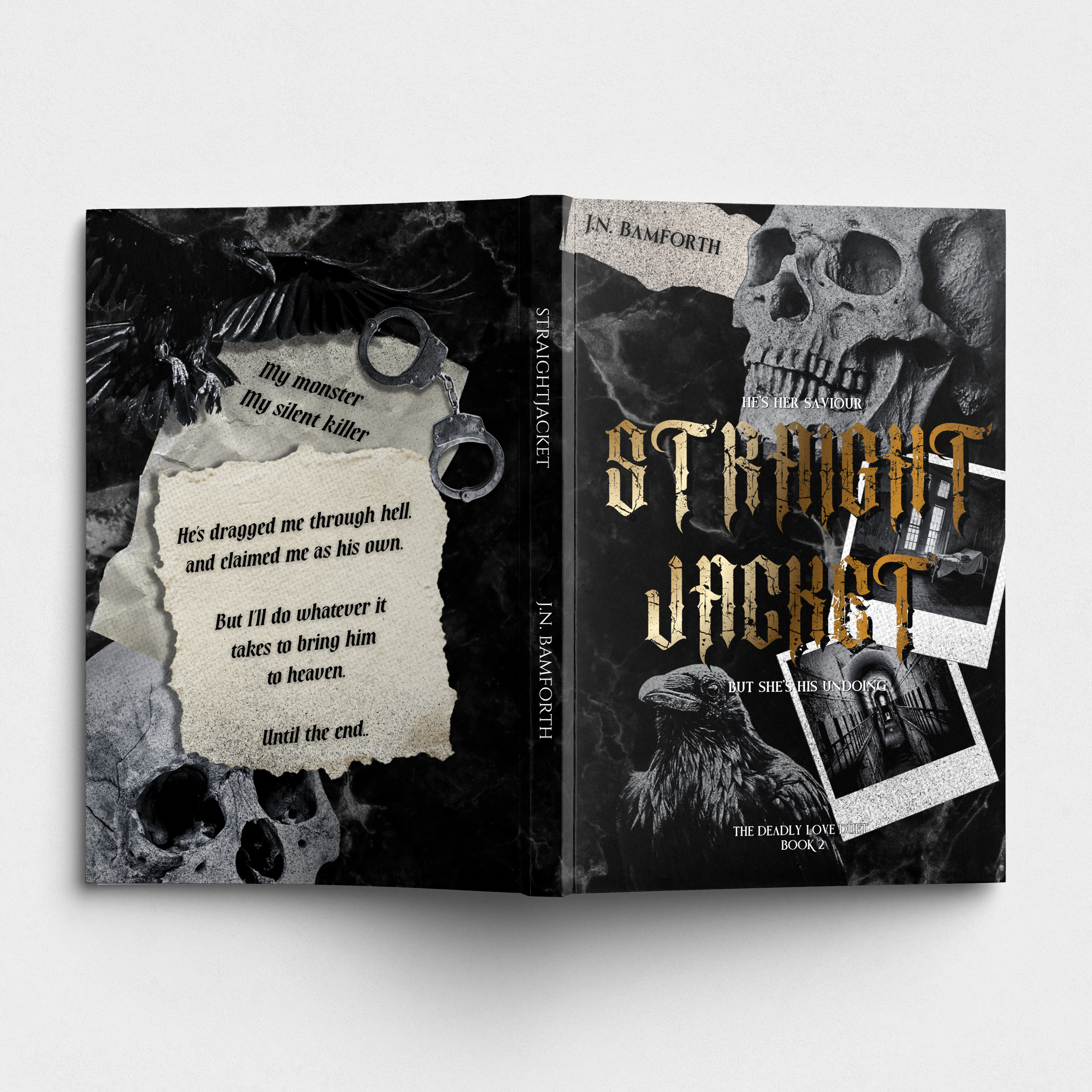 A paperback book titled 'Straight Jacket' by J.N.